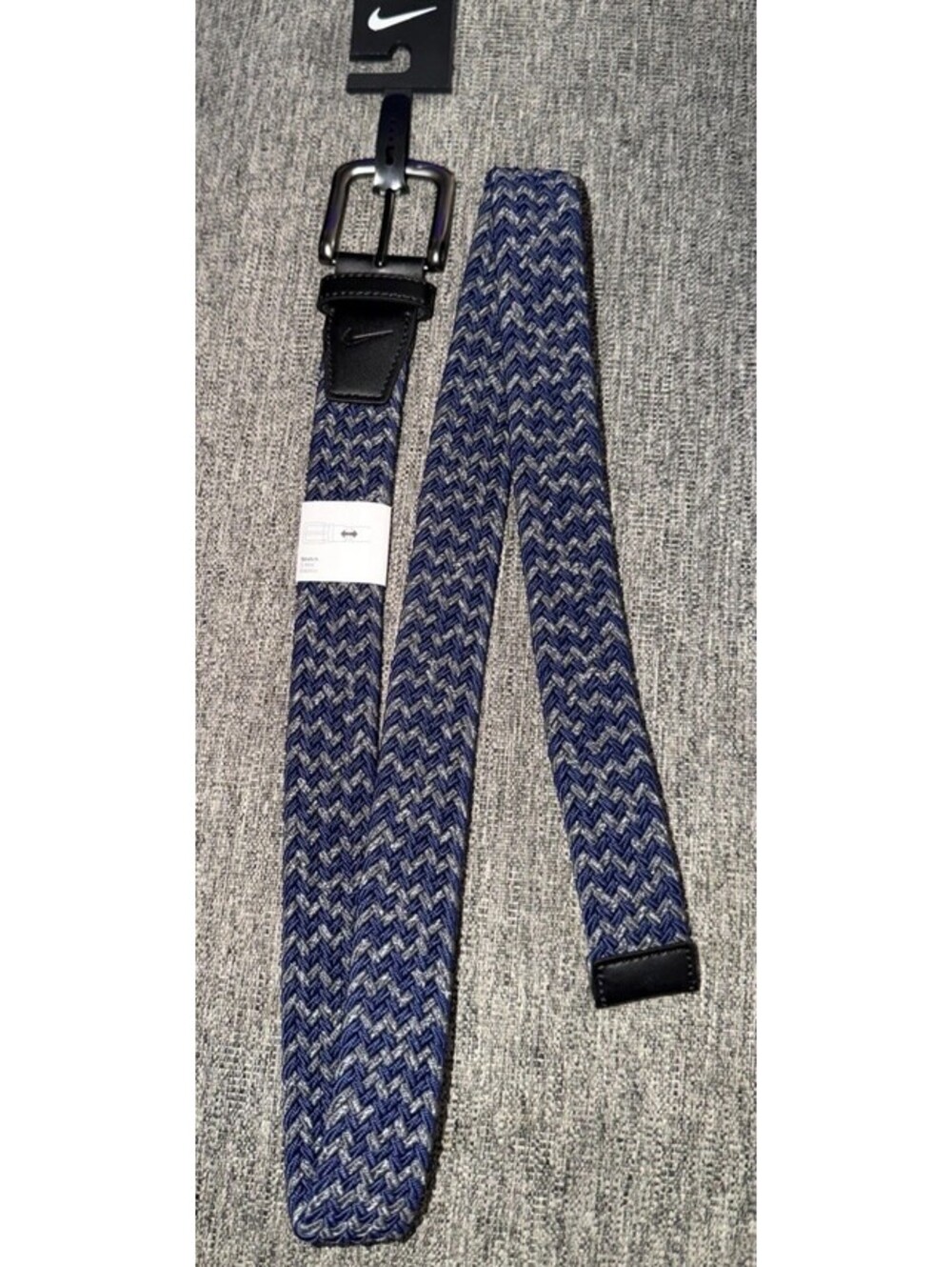 Nike Golf Size Large (38-40) Stretch Woven Braided Belt Multicolored New